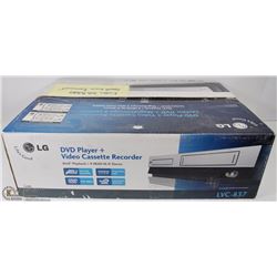 LG VHS AND DVD PLAYER COMBO WITH REMOTE