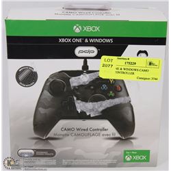 XBOX ONE & WINDOWS CAMO WIRED CONTROLLER