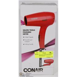 CONAIR SALON TOOLS FOLDABLE HAIR DRYER WITH