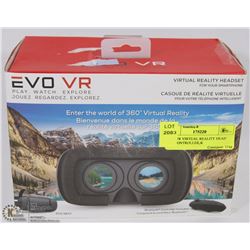 EVO VR VIRTUAL REALITY HEAD SET, CONTROLLER,&