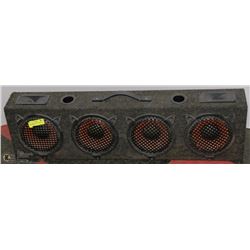 CUSTOM CAR AUDIO CABINET W/ 4 7” SPEAKERS