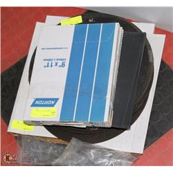 9X11 NORTON SAND PAPER SOLD WITH ASST SIZE CUTTING
