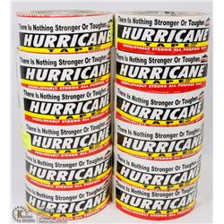 12 ROLLS OF HURRICANE TAPE