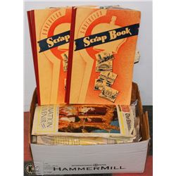 LOT OF "SCRAPBOOK" ETC INCL NEW CLIPPINGS FROM