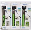 Image 1 : LOT OF 3 BLUE TOOTH WIRELESS REMOTE SELFIE RODS.