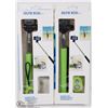 Image 1 : LOT OF 2 BLUE TOOTH WIRELESS REMOTE SELFIE RODS.