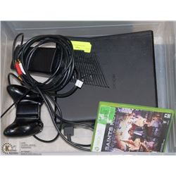 XBOX 360 W/ HOOKUPS & ONE GAME