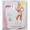 Image 1 : CANDY STRIPER COSTUME SIZE SMALL INCL SHIRT,SKIRT