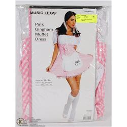 MUSIC LEGS PINK GINGHAM MUFFET DRESS