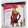 Image 1 : CAT HOUSE CUTIE 2PC SET INCL STRETCH FISHNET