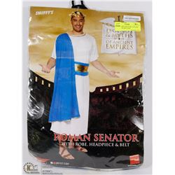 MENS ROMAN SENATOR COSTUME WITH ROBE, BELT AND