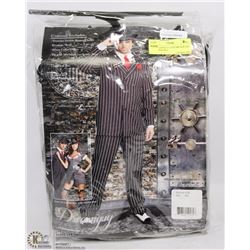 MENS GANGSTA COSTUME SIZE XXL INCLUDES HAT,