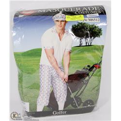 MENS GOLFER COSTUME SIZE S/M INCL HAT, PANTS &