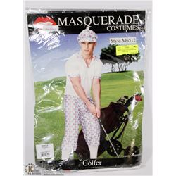 MENS GOLFER COSTUME SIZE S/M INCL HAT, PANTS &