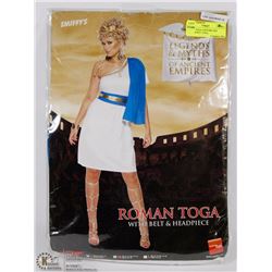 ROMAN TOGA COSTUME SIZE MEDIUM INCL TOGA,