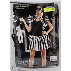 BLACK MAGIC VOODOO COSTUME SIZE M/L INCL