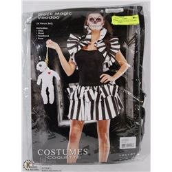 BLACK MAGIC VOODOO COSTUME SIZE M/L INCL
