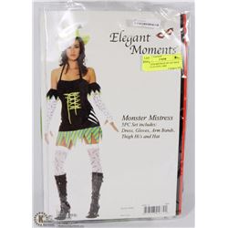 MONSTER MISTRESS 5PC SET INCL DRESS, GLOVES, ARM