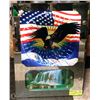 Image 1 : AMERICAN EAGLE FLYING EAGLE LIGHT UP CLOCK