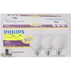 LOT OF 2 PHILIPS LED BULBS