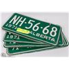 Image 1 : LOT OF 10  ALBERTA 1971 LICENSE PLATES