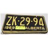 Image 1 : LOT OF 6  ALBERTA 1963-1973 LICENSE PLATES