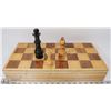 Image 1 : WOOD CHESS BOARD & PIECES