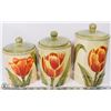 Image 1 : 3 JAR MATCHING CANISTER SET