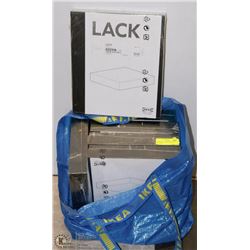 6 NEW IKEA "LACK" SHELVES IN IKEA BAG
