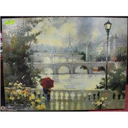 FRENCH STREET W/ LAMP POST 24X31 ON CANVAS