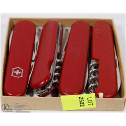 LOT OF 4 MADE IN SWITZERLAND MULTIFUNCTION POCKET