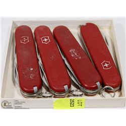 LOT OF 4 MADE IN SWITZERLAND MULTIFUNCTION POCKET