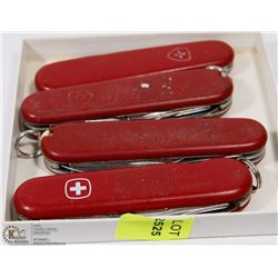 LOT OF 4 MADE IN SWITZERLAND MULTIFUNCTION POCKET