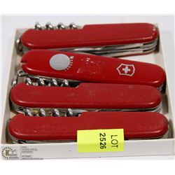 LOT OF 4 MADE IN SWITZERLAND MULTIFUNCTION POCKET