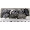 Image 1 : LOT OF 7 WOLF ORIGINAL SOAPSTONE CARVINGS