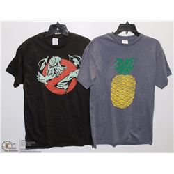 TWO NEW MENS SIZE MEDIUM T-SHIRTS " NO
