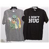 Image 1 : TWO NEW MENS SIZE MEDIUM SHIRTS " I DON'T