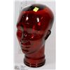 Image 1 : GLASS REDHEAD BUST