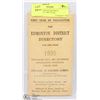 THE EDMONTON DISTRICT DIRECTORY 1895 YEAR,