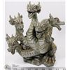 5 HEADED DRAGON STATUE