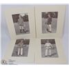 SET OF TENNIS PLAYER LITHOGRAPHS