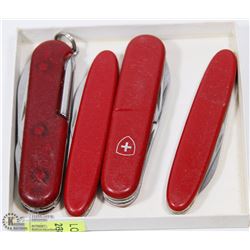 LOT OF 4 MADE IN SWITZERLAND MULTI-USE POCKET