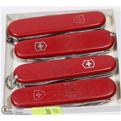 LOT OF 4 MADE IN SWITZERLAND MULTI-USE POCKET