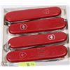 LOT OF 4 MADE IN SWITZERLAND MULTI-USE POCKET