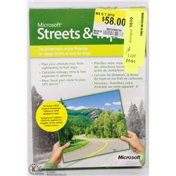 MICROSOFT STREETS AND MAPS SOFTWARE