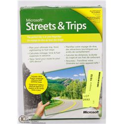 MICROSOFT STREETS AND MAPS SOFTWARE