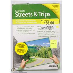 MICROSOFT STREETS AND MAPS SOFTWARE