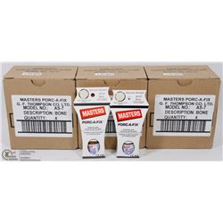 3 CASES OF MASTERS PORC-A-FIX PORCELAIN TOUCH