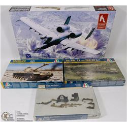 LOT OF 4 WAR MODEL KITS
