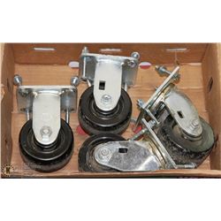 LOT OF FOUR 4" CASTORS